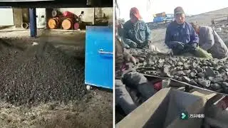 FGX Dry Coal Preparation VS  Handpick Removing Reject #shorts