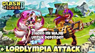 Review Hero Defense Terbaik❗ Plus Attack Lordlympia🔥 - CoL 2 [Indonesia]