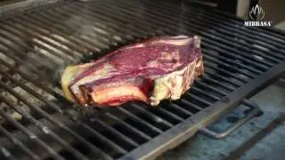 Mibrasa recipes: T-bone steak with vegetables