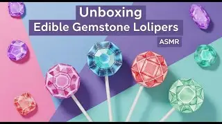 Satisfying Video Asmr Unboxing GIANT Rainbow Lollipop with Yummy Sweets Chocolate and candy Cutting.