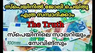 salary and savings in spain |സ്പെയിനിൽ ജോലി ചെയ്താൽ എത്ര സാലറി #spainmalayalam #salary #benefits