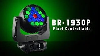 BR-1930P 19x30W Wash Moving Head With Pixel Control