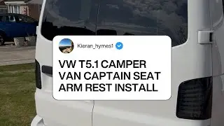 Модернизация фургона VW T5 и установка подлокотников капитанского сиденья.