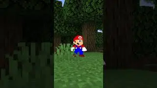 Este mod te permite jugar Super Mario 64 en Minecraft 🙀 #gaming #minecraft #memes #shorts #humor