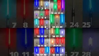 Which is the best font of them all? #lightsaber #starwars #viral #neopixel #shorts #fyp