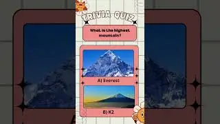 👉 Geography Quiz 🌍 | Longest River & Highest Mountain #kidsquiz #toddlers #triviagames