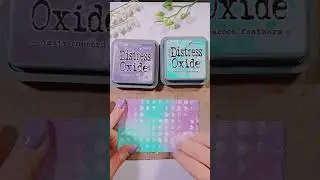 Making a quick and EASY card with Distress Resist spray. Just love the result!