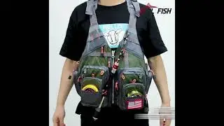 How to put on a Fishing Vest part 1