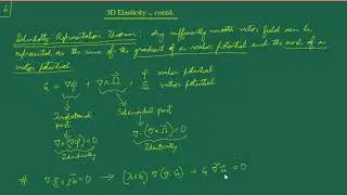 3D Elasticity &ndash; 2: Helmholtz Displacement Potential