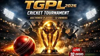 TGPL 2026 AUCTION LIVE 🔴 | 12 Owners Bidding | Next Matches Tonight 🔥🏏