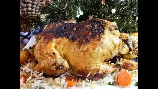 Gefülltes Brathähnchen zu Weihnachten  sehr einfach und lecker/last Minute