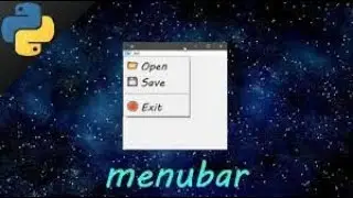 Barre de menus de l'interface graphique Python 🧾
