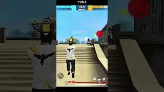 1VS 4 FREE FIRE GAMEPLAY #ff#ffranked #freefire