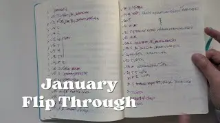 January flip through | bullet journal | leuchtturm 1917 | minimal planner | Nicole makes plans