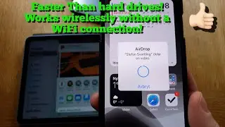 How to use Apple AirDrop to send large files really fast and easy on the iPad, iPhone and Mac!