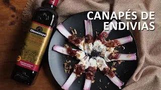 Canap&eacute;s de endivias con at&uacute;n rojo y AOVE Arbequina | Receta navide&ntilde;a elegante y fresca