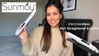 Sunmay 2 in 1 Cordless Hair Straightener & Curler - Unboxing and Review
