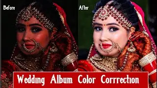 Wedding album photo Correction ! Wedding Album Color Balance  in Photoshop Hindi tutorial Photoshop