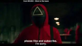 Squid Game - Guard puts on square mask (S01E04)