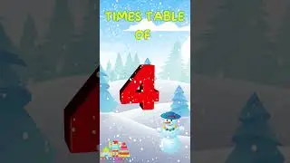 Times Table of 4 | Learn Counting #shorts #shortsvideo