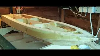 RC Boat -  Homemade - Part 7 - Fibreglassing