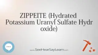 ZIPPEITE&nbsp;Hydrated Potassium Uranyl Sulfate Hydroxide 🔊
