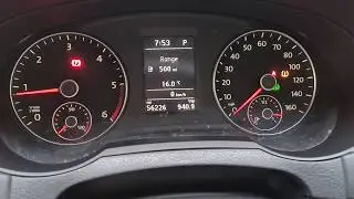 How to Reset tyre pressure warning sign Of VW Sharan 2016
