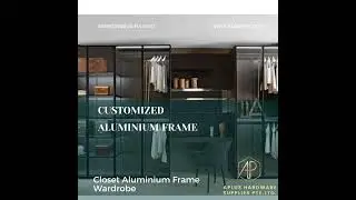 Aluminium frame closet wardrobe, customized premium quality products Singapore