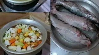 মোচন টেংরা মাছ পরিষ্কার।