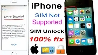 how to unlock any network SIM Not Supported iPhone 100% FIX 2021 [4K] ✅ Done!!