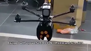 13 Inch Carbon Fiber FPV Racing Drone, 20km Range, 6KG Payload, 4214 560KV 8S Motors, F722 Remote Co