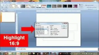 Setting PowerPoint to 16:9 format