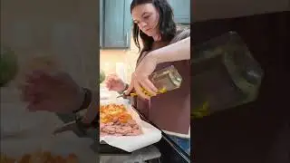 Простой ужин на противне | Быстрый, простой и понятный детям рецепт!