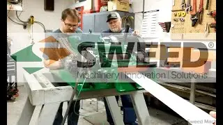 Sweed Scrap Chopper Model 480 Chopping Steel Flashing Panels