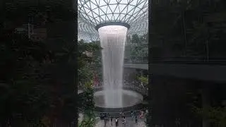 The world's tallest indoor waterfall 💧Jewel Rain Vortex 😲