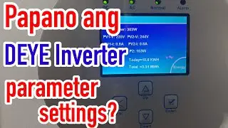 5kw DEYE INVERTER PARAMETER SETTINGS! #HybridOnGrid #SolarPower #Solarenz