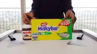 Nutella With Milkybar Ice Cream Rolls ASMR
