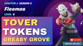 Find all 3 Tover Tokens in Greasy Grove Location in Fortnite