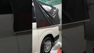 Watch as we wrap this Van in sleek black matte vinyl for a bold new look! #vinylwrap #vehiclewrap