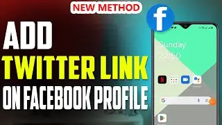 how to add Twitter link on Facebook 2023