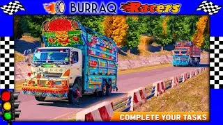 Pak Truck Driver Simulator Level 6 - 10 ( Truck Wali Games ) Heavy Cargo Truck Game | Burraq Racers