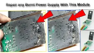 Led Tv 12V 3Amp External Power Adopter repair (Burned)