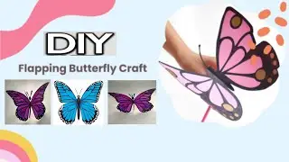 ORIGAMI FLAPPING BUTTERFLY | Flying Paper Butterfly #papercraft #origami #butterfly #diy #howto