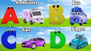 ABC Song Phonics, Transportation Song, ABC Song, Alphabet Educational Song A to Z for kids
