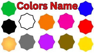 12 Colours name in hindi and english | Colour Name | रंगो के नाम | Colours English Vocabulary