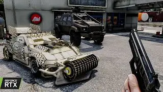 GTA V ZOMBIES - RECUPERAMOS NOSSO CARRO ANTI ZOMBIE #23 | GAMEPLAY EM 4K60 NA RTX 3080 TI