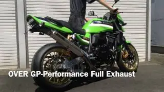 ZRX1200DAEG OVER RACING GP-Performance Full Exhaust MufflerSound