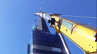 Verwijderen torenspits arkteltoren Lambertuskerk Nederweert