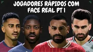 JOGADORES + RÁPIDOS do FC25 com FACE REAL para o MODO CARREIRA !pt 1