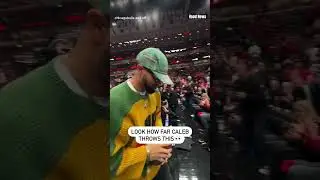 Caleb Williams throws signed football in the crowd #hoodnews #calebwilliams #chicagobears #football